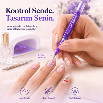 Tırnak Tasarım Kalem Seti